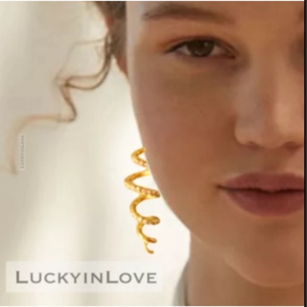 ALEXIS BITTAR • Miss Havisham Crystal Encrusted Curled Drop Earrings